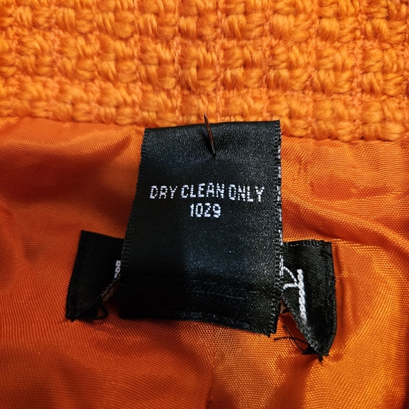 RAFAELLA WOMEN BEAUTIFUL WOOL TANGERINE JACKET SIZE 14 - Picture 11 of 12